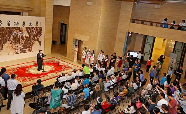 雕琢复朴—蔡居抽象画展在中国美术馆成功举办受到社会各界高